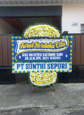 Papan Bunga Duka di Werima